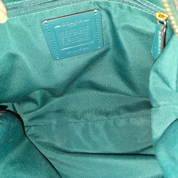 Coach Prairie Satchel in Viridian Green & Matching Wallet - Picture 9 of 15
